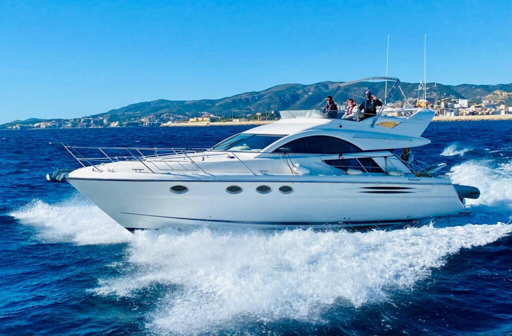 a luxury boat charter in Palma, Mallorca
