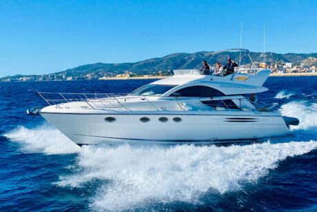 a luxury boat charter in Palma, Mallorca